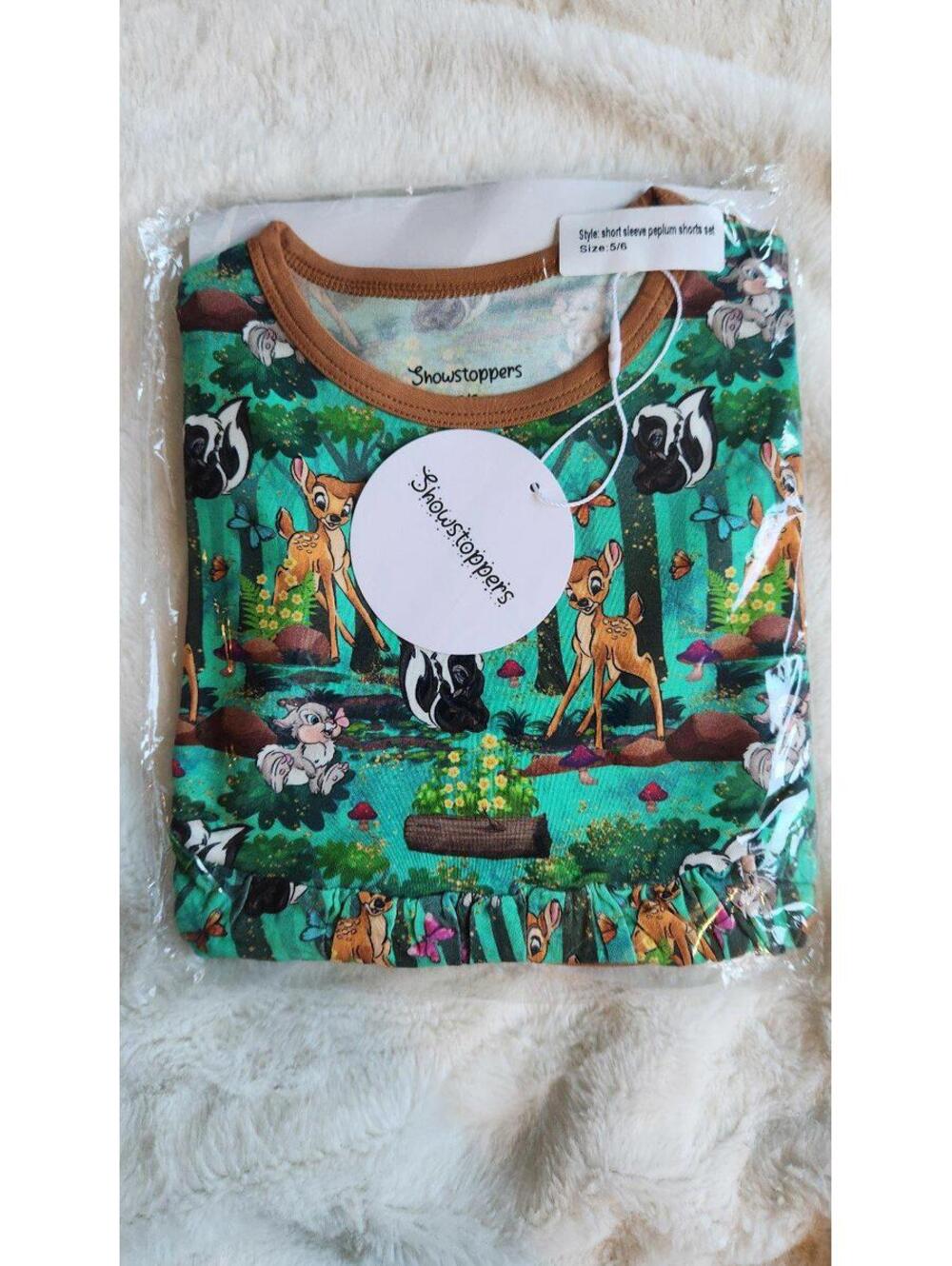 Bambi bamboo peplum and leggings